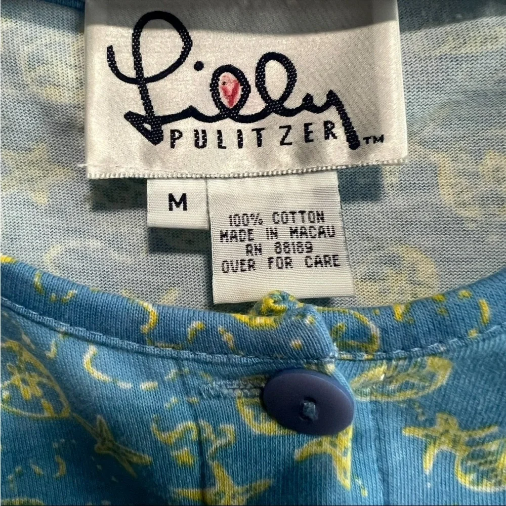 Vintage Lilly Pulitzer Sand Dollar, Turtle Midi Dress, in Excellent Condition - Picture 2 of 6